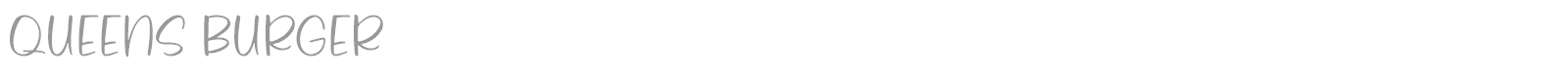 Queens Burger font preview